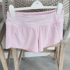 Lululemon Speed Up Shorts Pink MR 4 inch inseam size 6